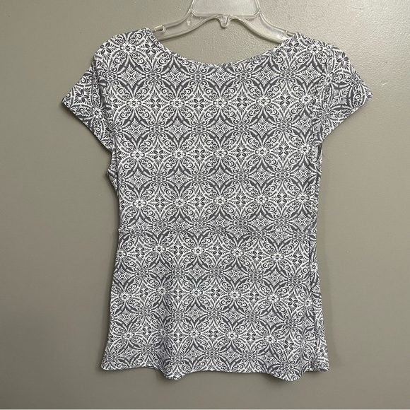 Marilyn Monroe women’s babydoll Y2K gray ruffled hemline blouse size Medium lace - Picture 3 of 7